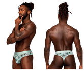 String imprimé transparent Male Power SMS-012 couleur flamant rose